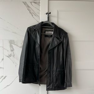 Vintage Leather Coat XL